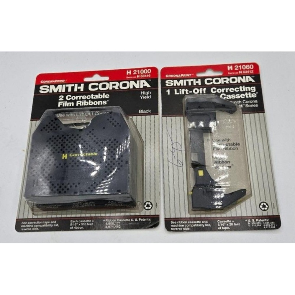 Smith Corona H 21000 Correctable Film Ribbons &‎ H 21060 Lift-Off Cassette Set